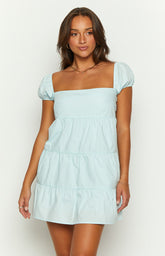 Shari Blue Mini Dress